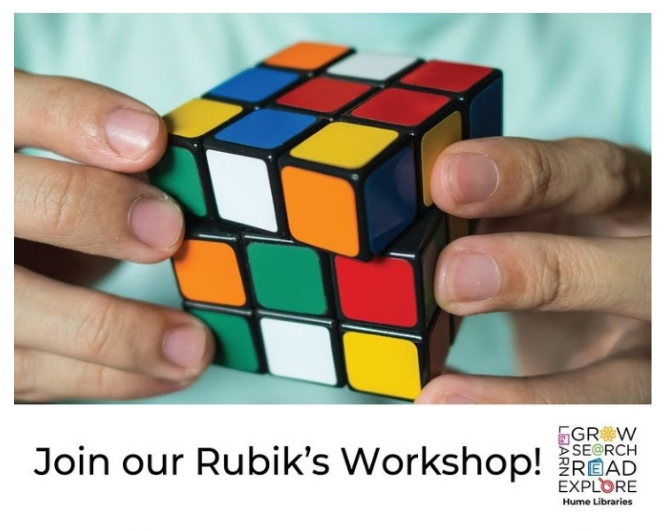 Rubik’s cube workshop at Broadmeadows Library